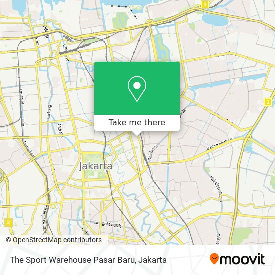 The Sport Warehouse Pasar Baru map