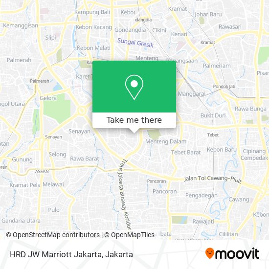 HRD JW Marriott Jakarta map