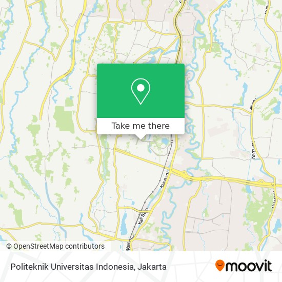 Politeknik Universitas Indonesia map