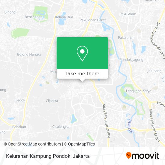 Kelurahan Kampung Pondok map
