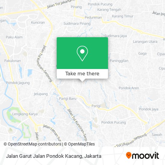 Jalan Garut Jalan Pondok Kacang map
