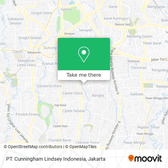 PT. Cunningham Lindsey Indonesia map