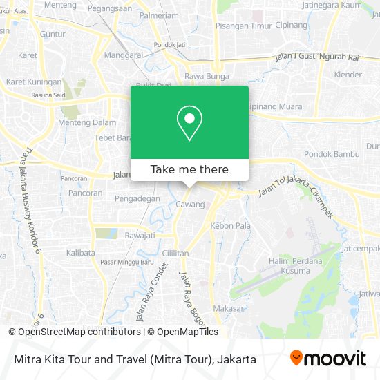 Mitra Kita Tour and Travel (Mitra Tour) map