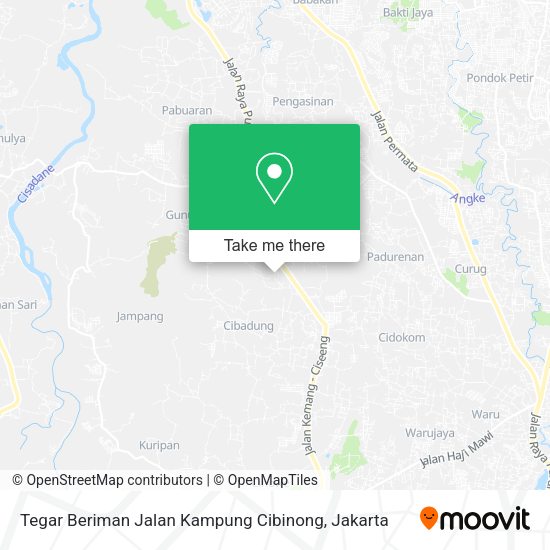 Tegar Beriman Jalan Kampung Cibinong map