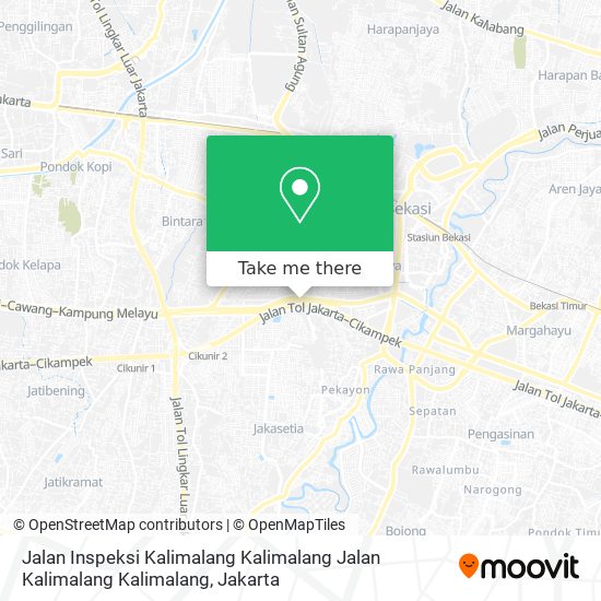 Jalan Inspeksi Kalimalang Kalimalang Jalan Kalimalang Kalimalang map