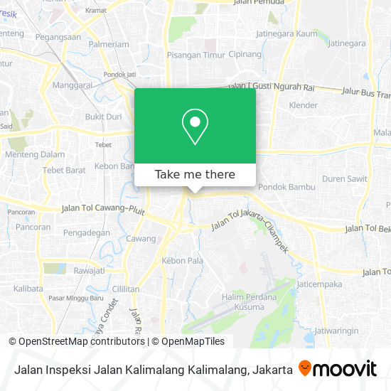 Jalan Inspeksi Jalan Kalimalang Kalimalang map