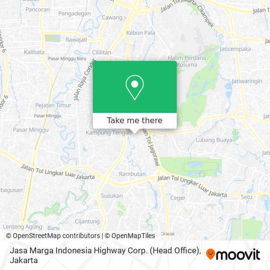 Jasa Marga Indonesia Highway Corp. (Head Office) map