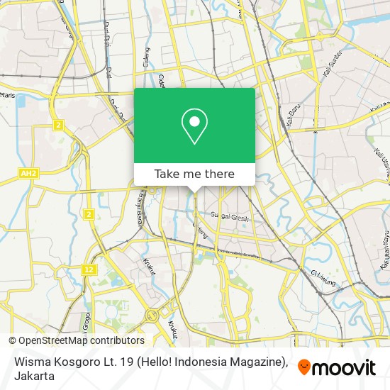 Wisma Kosgoro Lt. 19 (Hello! Indonesia Magazine) map