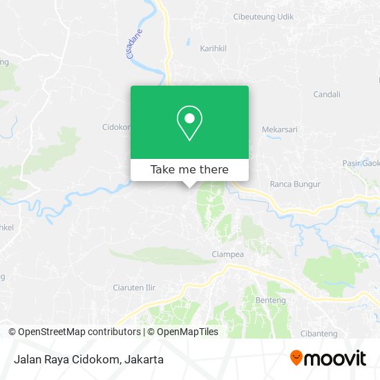 Jalan Raya Cidokom map