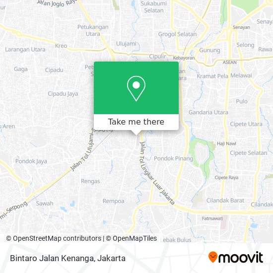 Bintaro Jalan Kenanga map