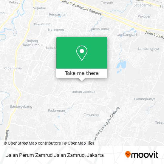 Jalan Perum Zamrud Jalan Zamrud map