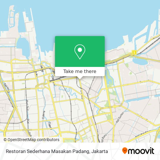 Restoran Sederhana Masakan Padang map