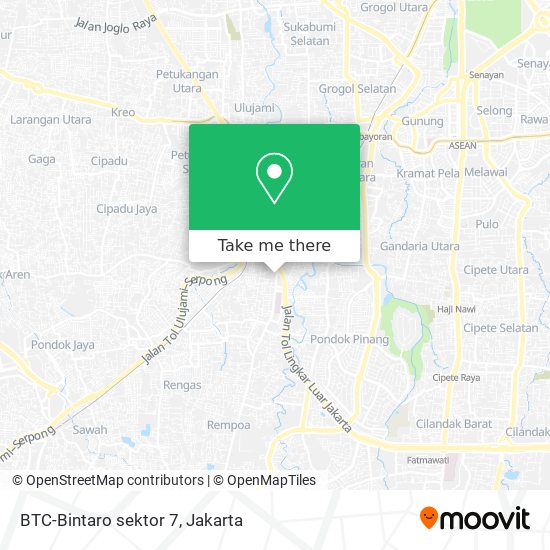 BTC-Bintaro sektor 7 map