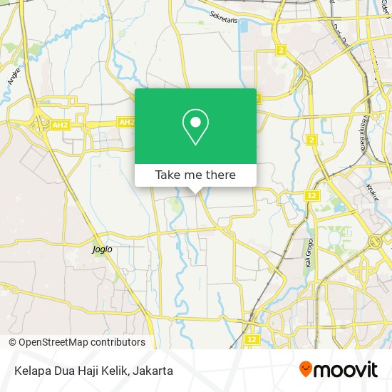 Kelapa Dua Haji Kelik map