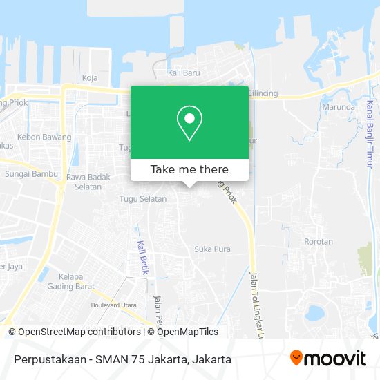 Perpustakaan - SMAN 75 Jakarta map
