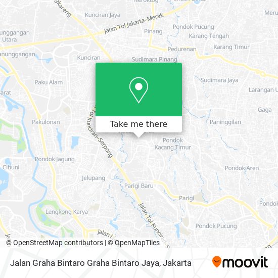 Jalan Graha Bintaro Graha Bintaro Jaya map