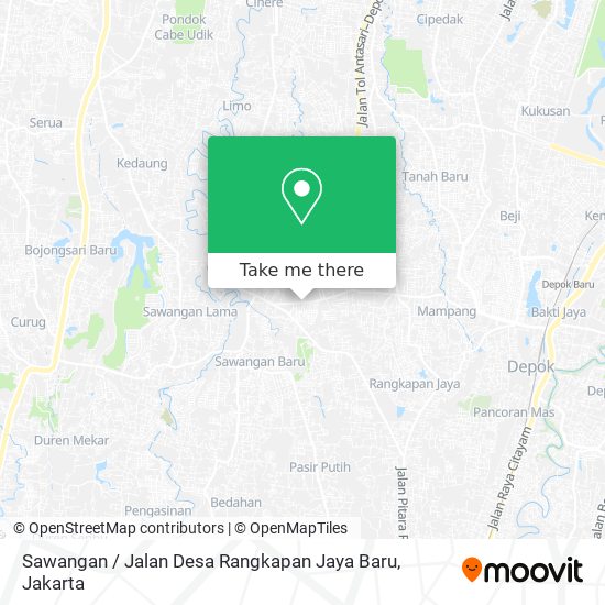 Sawangan / Jalan Desa Rangkapan Jaya Baru map