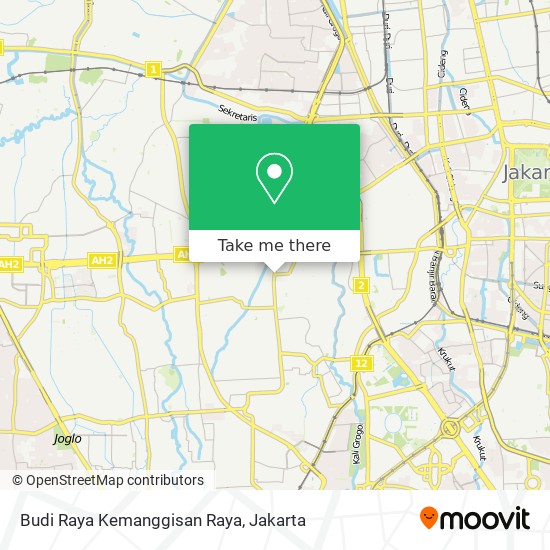 Budi Raya Kemanggisan Raya map