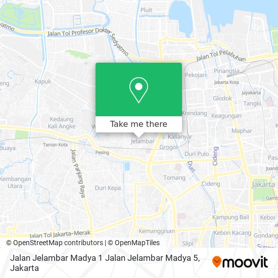 Jalan Jelambar Madya 1 Jalan Jelambar Madya 5 map