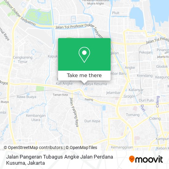 Jalan Pangeran Tubagus Angke Jalan Perdana Kusuma map