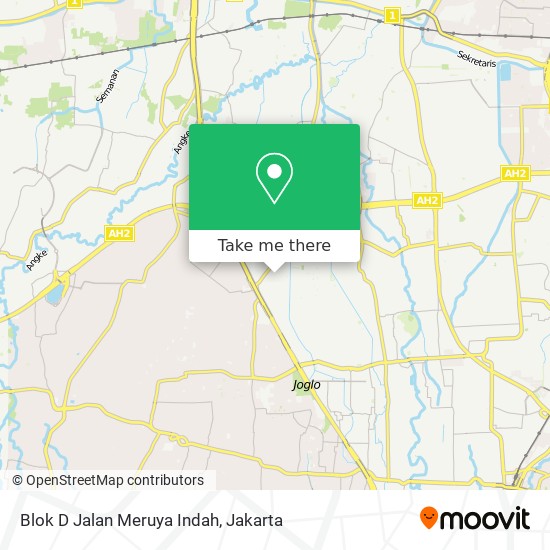 Blok D Jalan Meruya Indah map