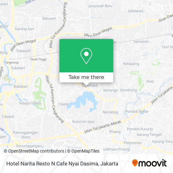 Hotel Narita Resto N Cafe Nyai Dasima map