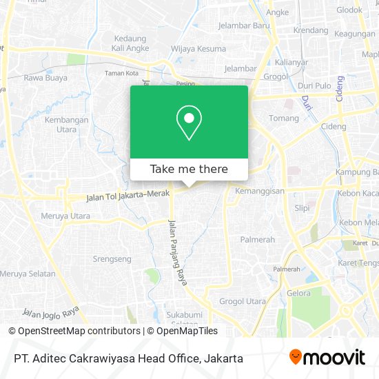 PT. Aditec Cakrawiyasa Head Office map