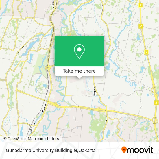 Gunadarma University Building G map