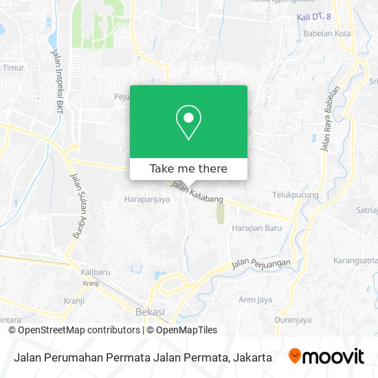 Jalan Perumahan Permata Jalan Permata map