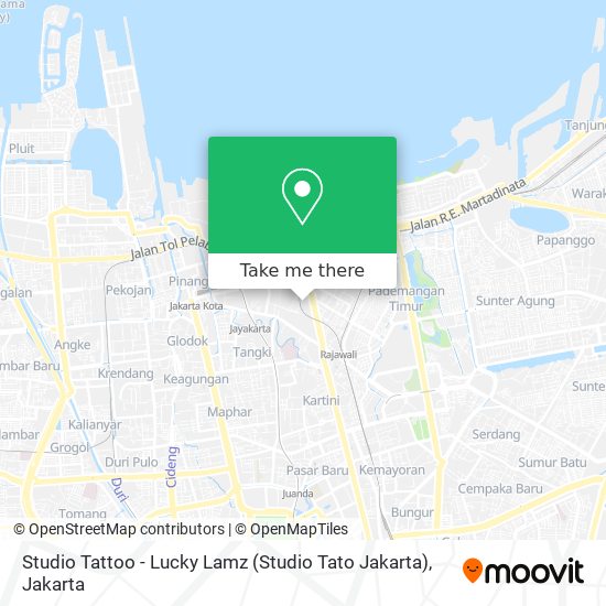 Studio Tattoo - Lucky Lamz (Studio Tato Jakarta) map