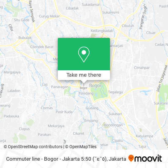 Commuter line - Bogor - Jakarta 5:50 (¯ε¯٥) map