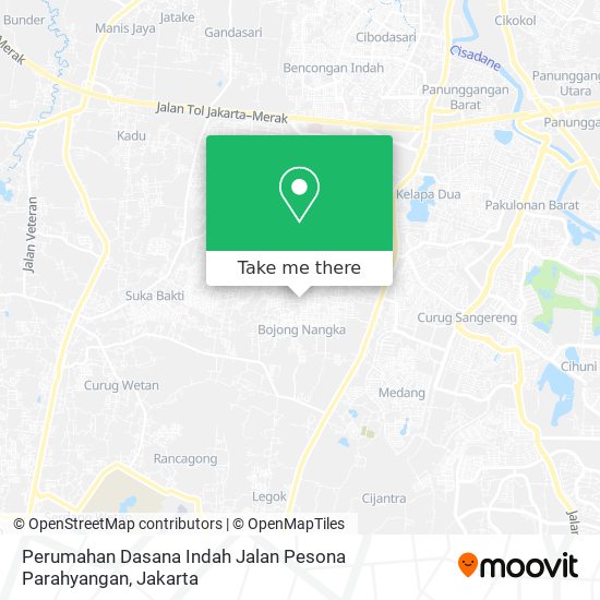 Perumahan Dasana Indah Jalan Pesona Parahyangan map