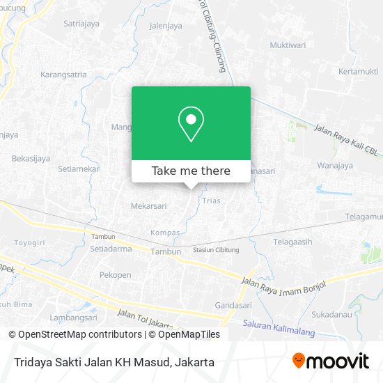 Tridaya Sakti Jalan KH Masud map