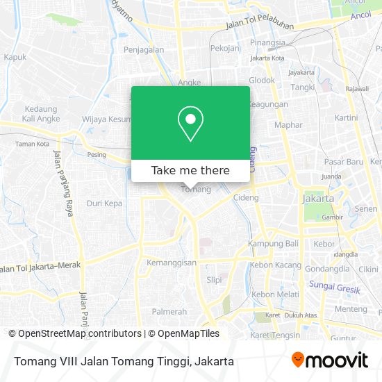 Tomang VIII Jalan Tomang Tinggi map