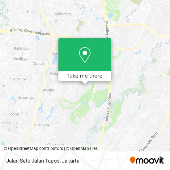 Jalan Setu Jalan Tapos map