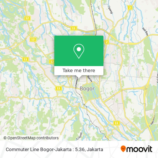 Commuter Line Bogor-Jakarta : 5.36 map