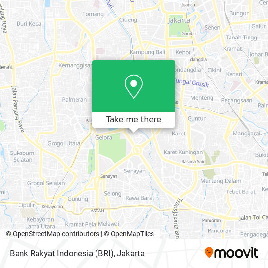 Bank Rakyat Indonesia (BRI) map