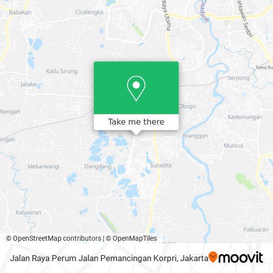 Jalan Raya Perum Jalan Pemancingan Korpri map