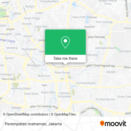 Perempatan matraman map