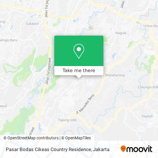 Pasar Bodas Cikeas Country Residence map