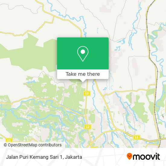 Jalan Puri Kemang Sari 1 map