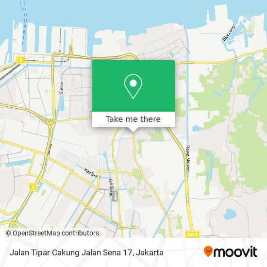 Jalan Tipar Cakung Jalan Sena 17 map