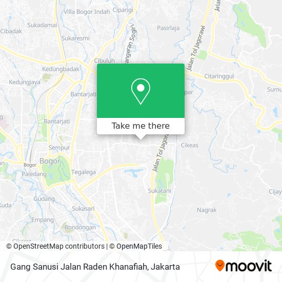 Gang Sanusi Jalan Raden Khanafiah map