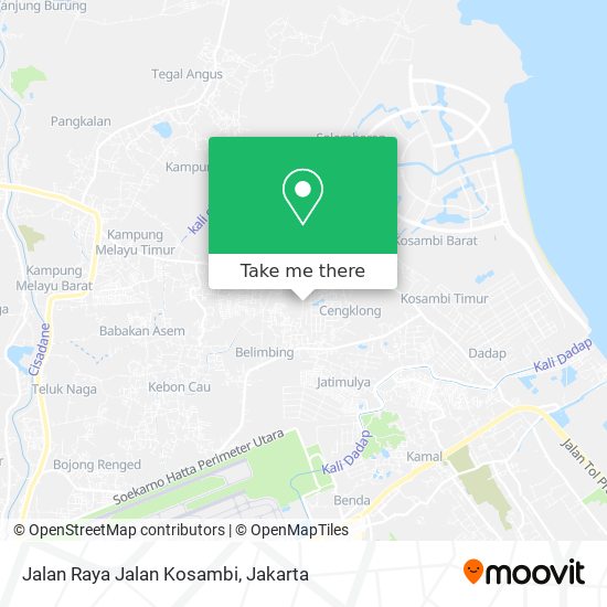 Jalan Raya Jalan Kosambi map