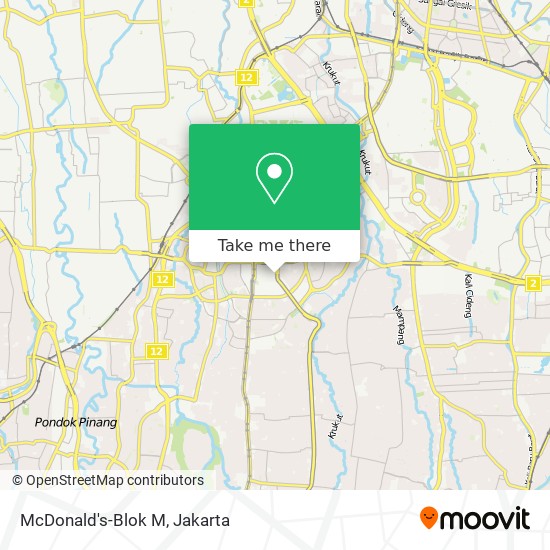 McDonald's-Blok M map