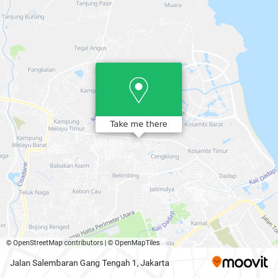 Jalan Salembaran Gang Tengah 1 map