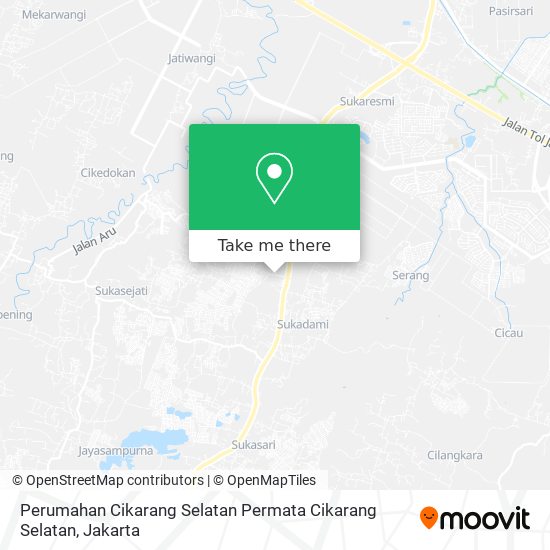 Perumahan Cikarang Selatan Permata Cikarang Selatan map