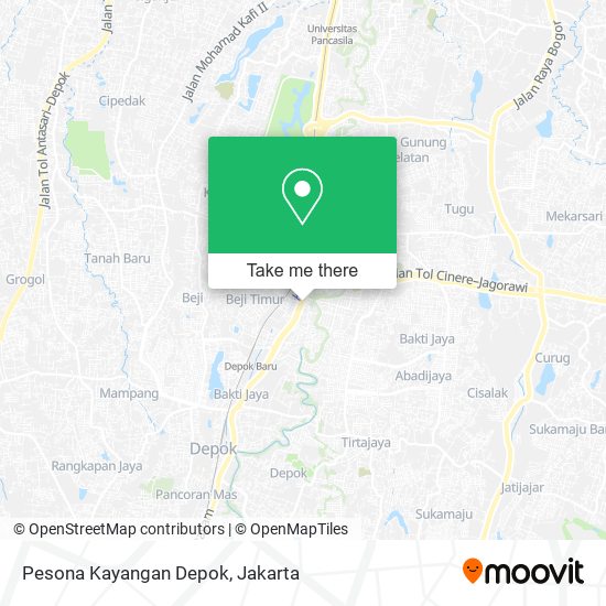 Pesona Kayangan Depok map