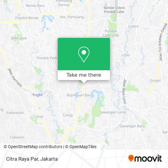 Citra Raya Par map