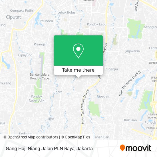 Gang Haji Niang Jalan PLN Raya map
